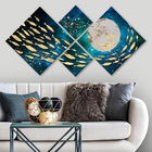 Set 4 tablouri decorative, 4MDF1613488855, MDF, Imprimat UV, Multicolor