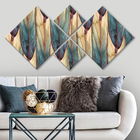 Set 4 tablouri decorative, 4MDF1711530928, MDF, Imprimat UV, Multicolor