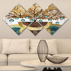 Set 4 tablouri decorative, 4MDF1730800570, MDF, Imprimat UV, Multicolor