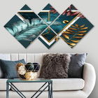 Set 4 tablouri decorative, 4MDF1730827432, MDF, Imprimat UV, Multicolor