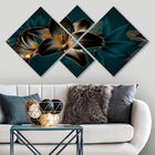 Set 4 tablouri decorative, 4MDF1814904113, MDF, Imprimat UV, Multicolor