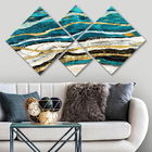 Set 4 tablouri decorative, 4MDF1877489701, MDF, Imprimat UV, Multicolor