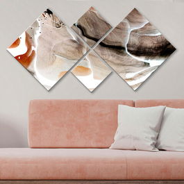 Set 4 tablouri decorative, 4MDF2209763, MDF, Imprimat UV, Multicolor