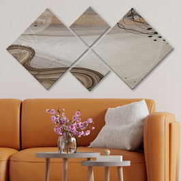 Set 4 tablouri decorative, 4MDF2209841, MDF, Imprimat UV, Multicolor