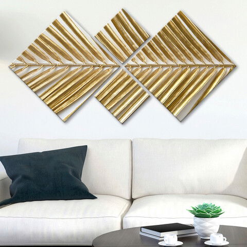 Set 4 tablouri decorative, 4MDF2230186, MDF, Imprimat UV, Multicolor