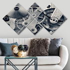 Set 4 tablouri decorative, 4MDF239703958, MDF, Imprimat UV, Multicolor