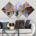 Set 4 tablouri decorative, 4MDF246961234, MDF, Imprimat UV, Multicolor