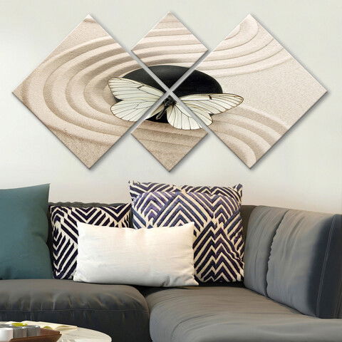 Set 4 tablouri decorative, 4MDF259459121, MDF, Imprimat UV, Multicolor