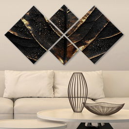 Set 4 tablouri decorative, 4MDF264262462, MDF, Imprimat UV, Multicolor