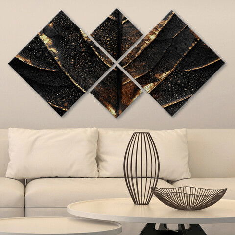Set 4 tablouri decorative, 4MDF264262462, MDF, Imprimat UV, Multicolor