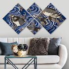 Set 4 tablouri decorative, 4MDF2764751, MDF, Imprimat UV, Multicolor