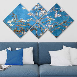 Set 4 tablouri decorative, 4MDF277775, MDF, Imprimat UV, Multicolor