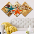 Set 4 tablouri decorative, 4MDF293204606, MDF, Imprimat UV, Multicolor