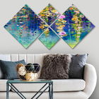 Set 4 tablouri decorative, 4MDF333920696, MDF, Imprimat UV, Multicolor
