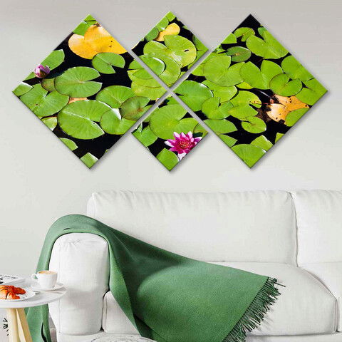 Set 4 tablouri decorative, 4MDF35762329, MDF, Imprimat UV, Multicolor