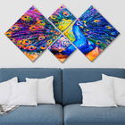 Set 4 tablouri decorative, 4MDF352459538, MDF, Imprimat UV, Multicolor