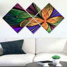 Set 4 tablouri decorative, 4MDF381550492, MDF, Imprimat UV, Multicolor