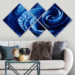 Set 4 tablouri decorative, 4MDF49993348, MDF, Imprimat UV, Multicolor