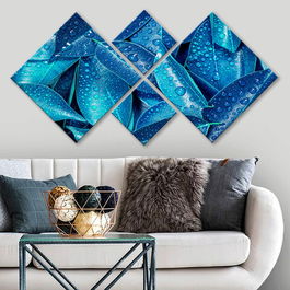 Set 4 tablouri decorative, 4MDF599163902, MDF, Imprimat UV, Multicolor