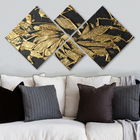 Set 4 tablouri decorative, 4MDF700733563, MDF, Imprimat UV, Multicolor