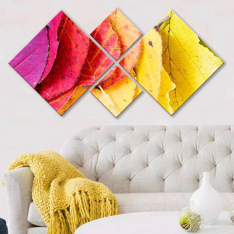 Set 4 tablouri decorative, 4MDF78473056, MDF, Imprimat UV, Multicolor