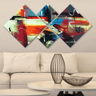 Set 4 tablouri decorative, 4MDF8603615, MDF, Imprimat UV, Multicolor