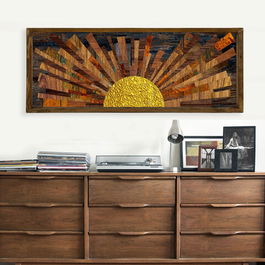 Tablou decorativ, TAH172, MDF, Lemn, Multicolor