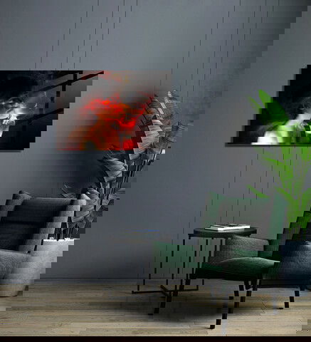 Tablou decorativ, 1421, Sticla temperata, 30 x 45 cm, Multicolor