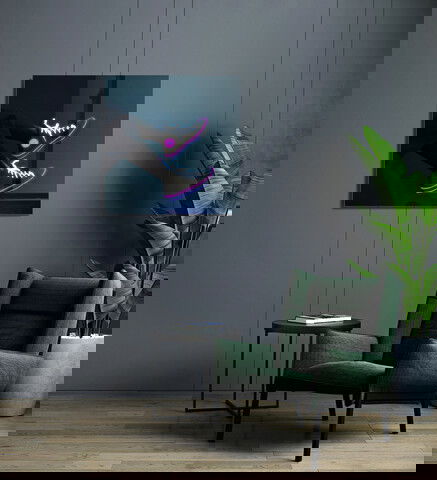 Tablou decorativ, 1381, Sticla temperata, Dimensiune: 40 x 40 cm, Multicolor