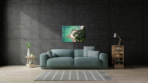 Tablou decorativ, 1165, Sticla temperata, Dimensiune: 45 x 65 cm, Multicolor
