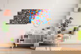 Tablou decorativ, 1264, Sticla temperata, Dimensiune: 45 x 65 cm, Multicolor