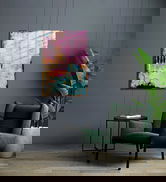 Tablou decorativ, 1465, Sticla temperata, Dimensiune: 45 x 65 cm, Multicolor