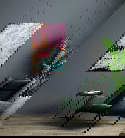 Tablou decorativ, 1465, Sticla temperata, Dimensiune: 45 x 65 cm, Multicolor