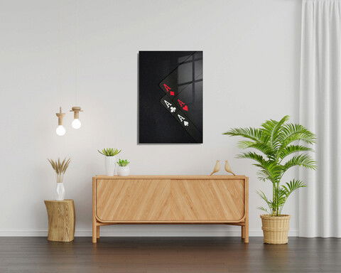 Tablou decorativ, 1185, Sticla temperata, 50 x 70 cm, Multicolor