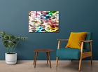 Tablou decorativ, 1230, Sticla temperata, 50 x 70 cm, Multicolor
