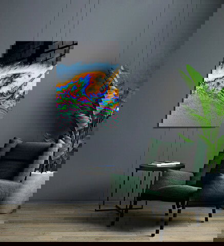 Tablou decorativ, 1453, Sticla temperata, 50 x 70 cm, Multicolor