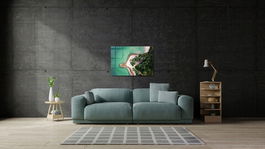 Tablou decorativ, 1165, Sticla temperata, 70 x 100 cm, Multicolor