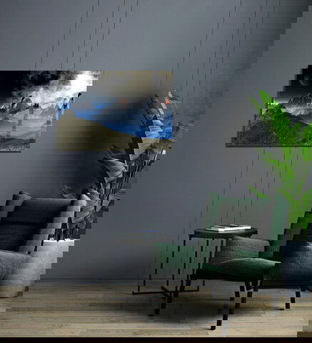 Tablou decorativ, 1352, Sticla temperata, 70 x 100 cm, Multicolor