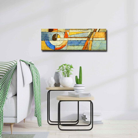 Tablou decorativ, 3090ABSC, Canvas, Lemn, Multicolor