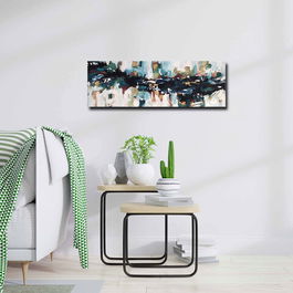 Tablou decorativ, 3090ABSC, Canvas, Lemn, Multicolor