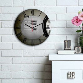 Ceas de perete, 3030MS-040, MDF, ø30 cm, Multicolor