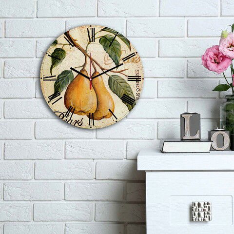 Ceas de perete, 3030MS-056, MDF, ø30 cm, Multicolor