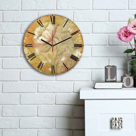 Ceas de perete, 3030MS-077, MDF, ø30 cm, Multicolor