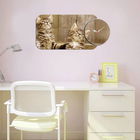 Set ceas si tablou decorativ, YMS-79, MDF , Dimensiune: 68 x 32 cm, Multicolor