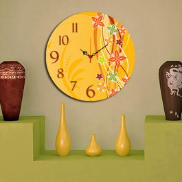 Ceas de perete, Ms-03, MDF, ø40 cm, Multicolor