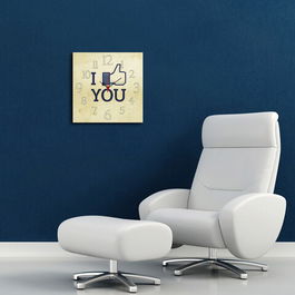 Ceas de perete, Msk-01, MDF, Dimensiune: 40 x 40 cm, Multicolor