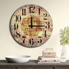 Ceas de perete, 5050MS-049, MDF, ø50 cm, Multicolor