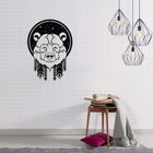 Decoratiune de perete, Bear, Metal, Dimensiune: 44 x 60 cm, Negru