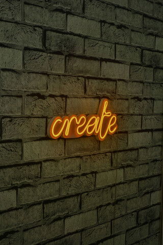 Decoratiune luminoasa LED, Create, Benzi flexibile de neon, DC 12 V, Galben