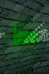 Decoratiune luminoasa LED, Love, Benzi flexibile de neon, DC 12 V, Verde